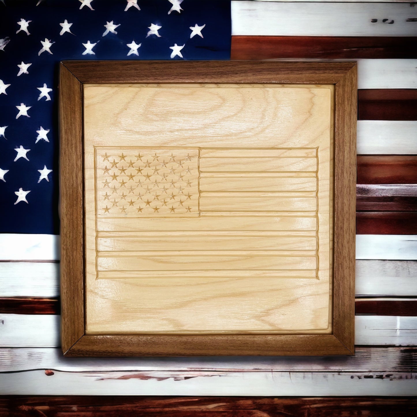 American Flag Keepsake Box